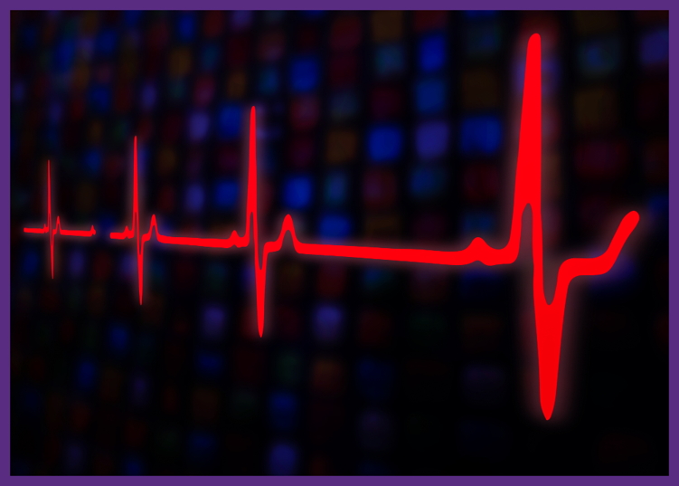 photo of a visual display of an ecg reading - monitoring your heart rate can be part of getting your medical care at home
